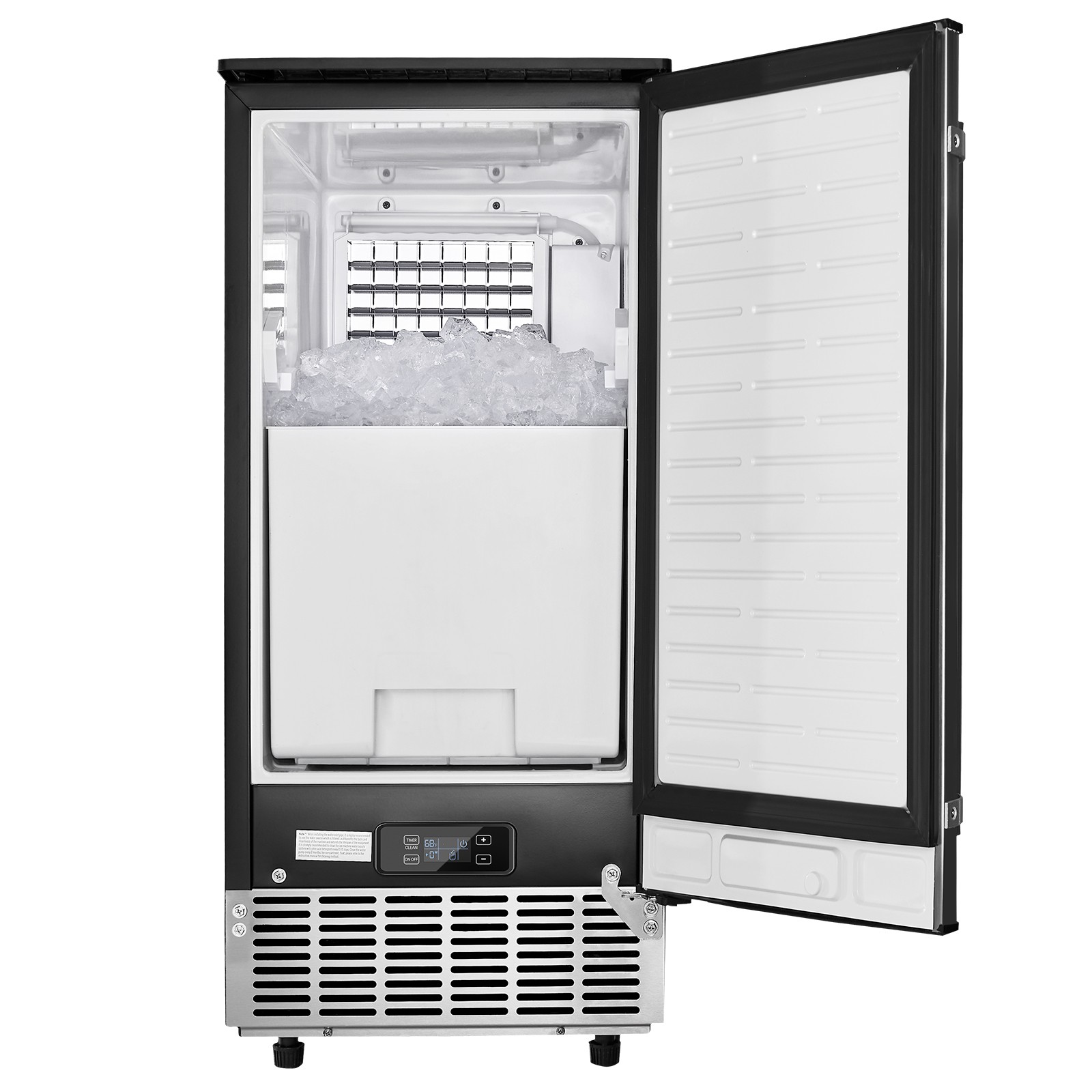 Uimoso Built-in Ice Machine with Reversible Door, Produces 80 Lbs Daily