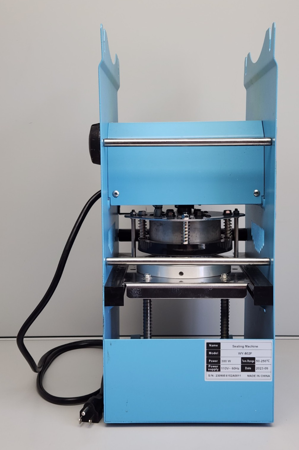 Vevor Manual Tea Cup Sealer Machine Blue 90/95mm 300-500 Cups/Hr WY-802F
