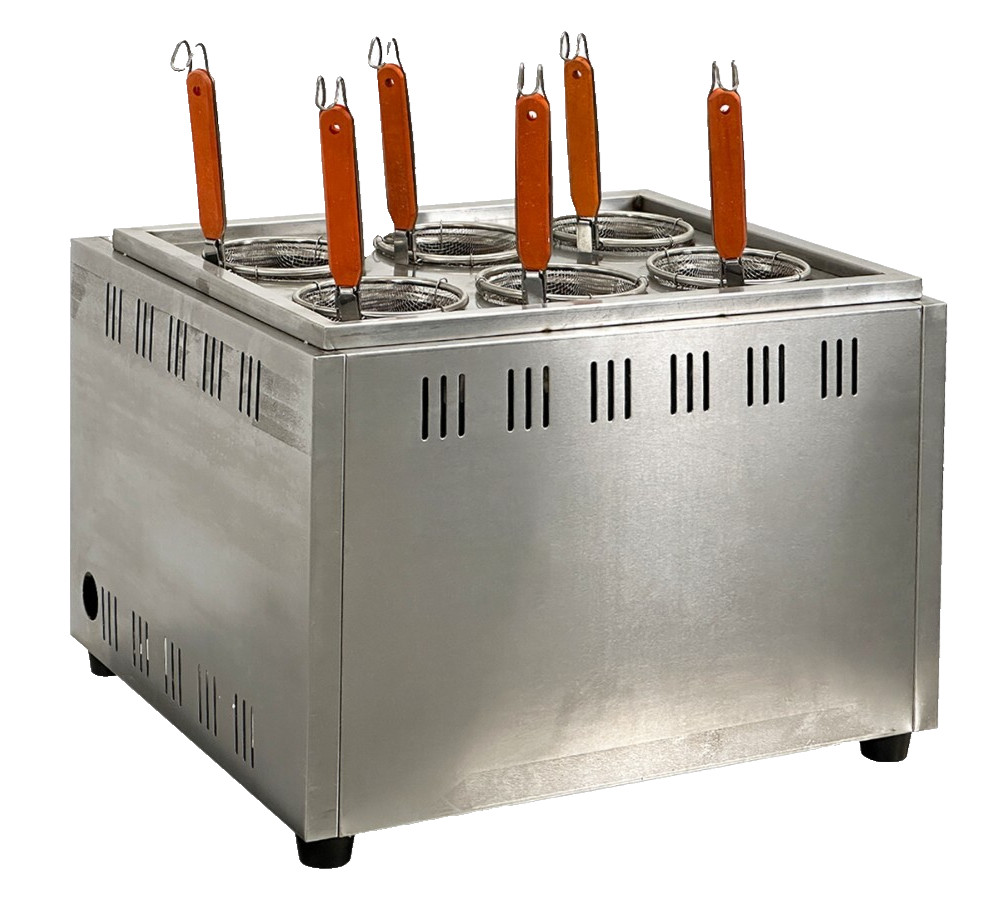 6 Basket Gas Propane Noodle Pasta Ramen Cooker Stainless Steel PN8 New Improved