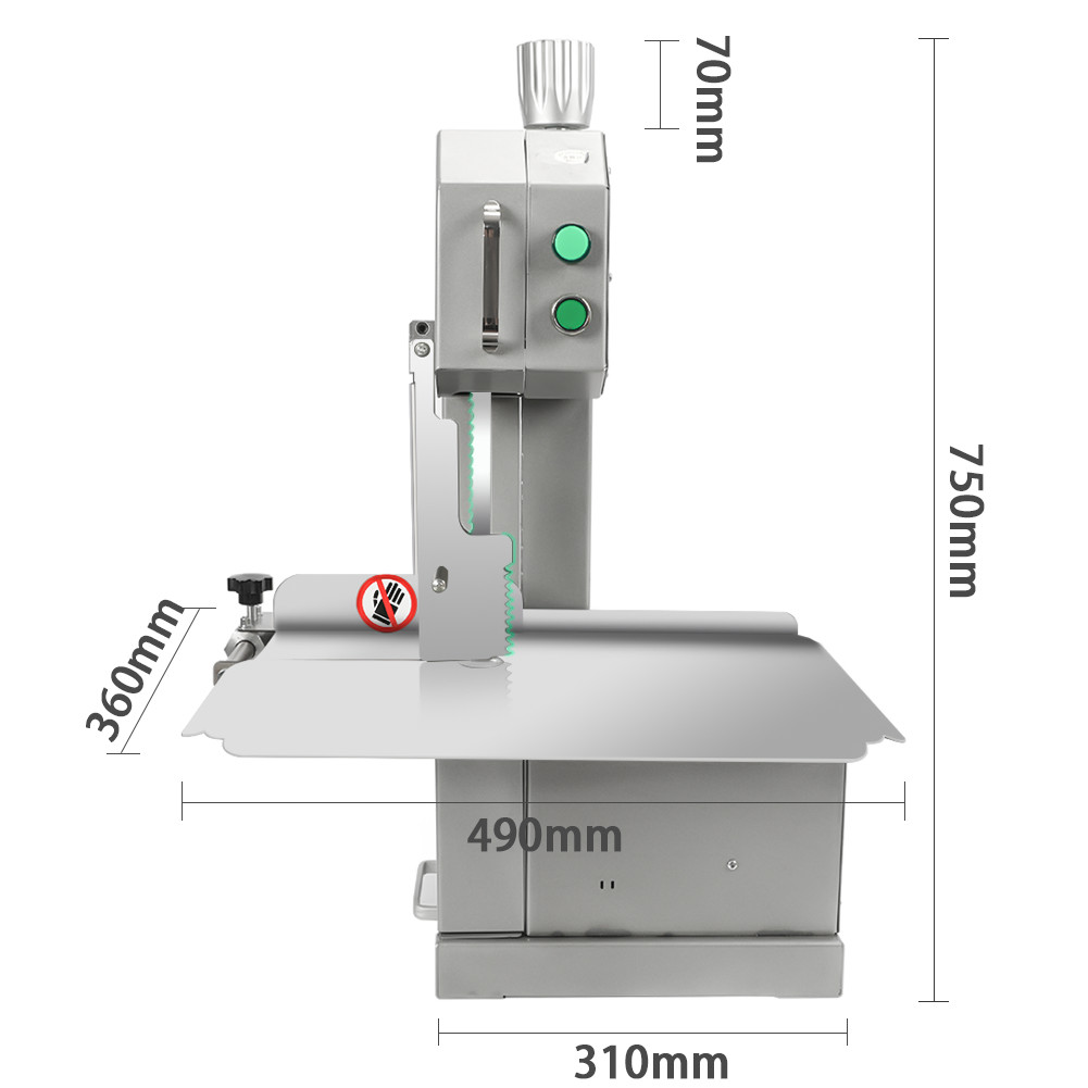 Electric Meat bone Cutter machine Hand Held Frozen Meat Cutting machine 850W