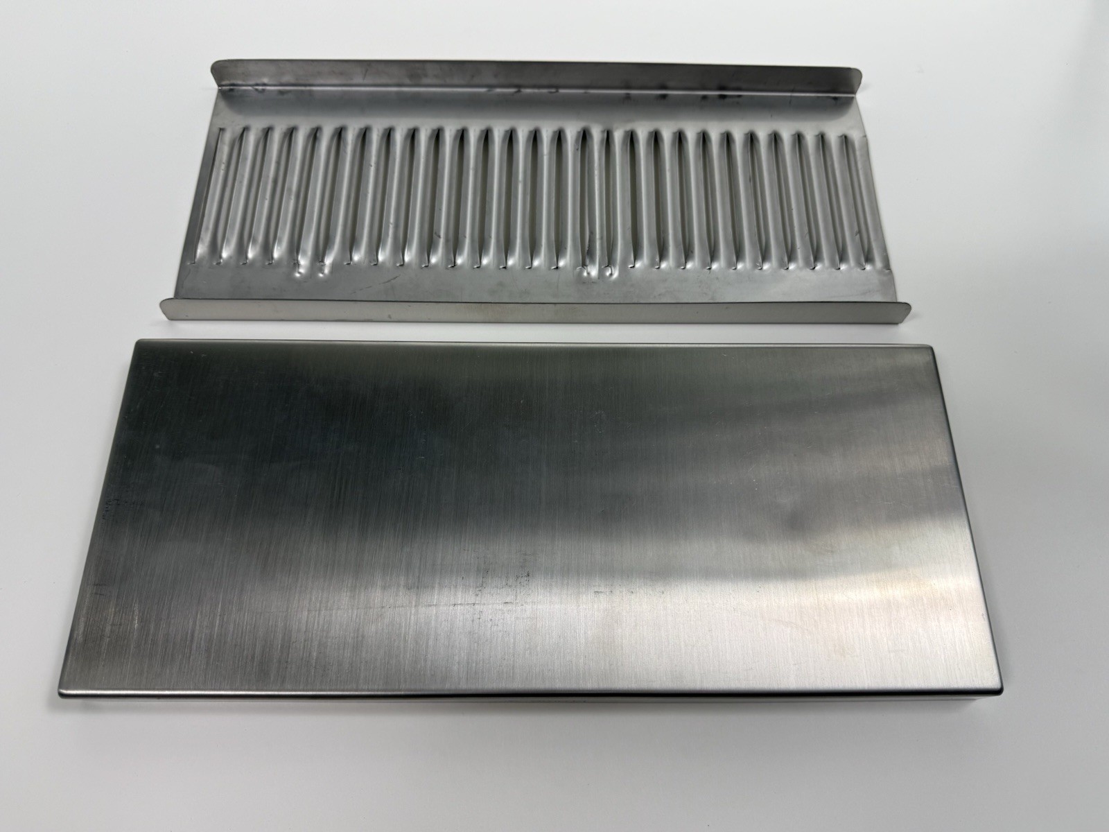 Krome Dispense Stainless Steel Countertop Drip Tray 14×6 in Removable Grate