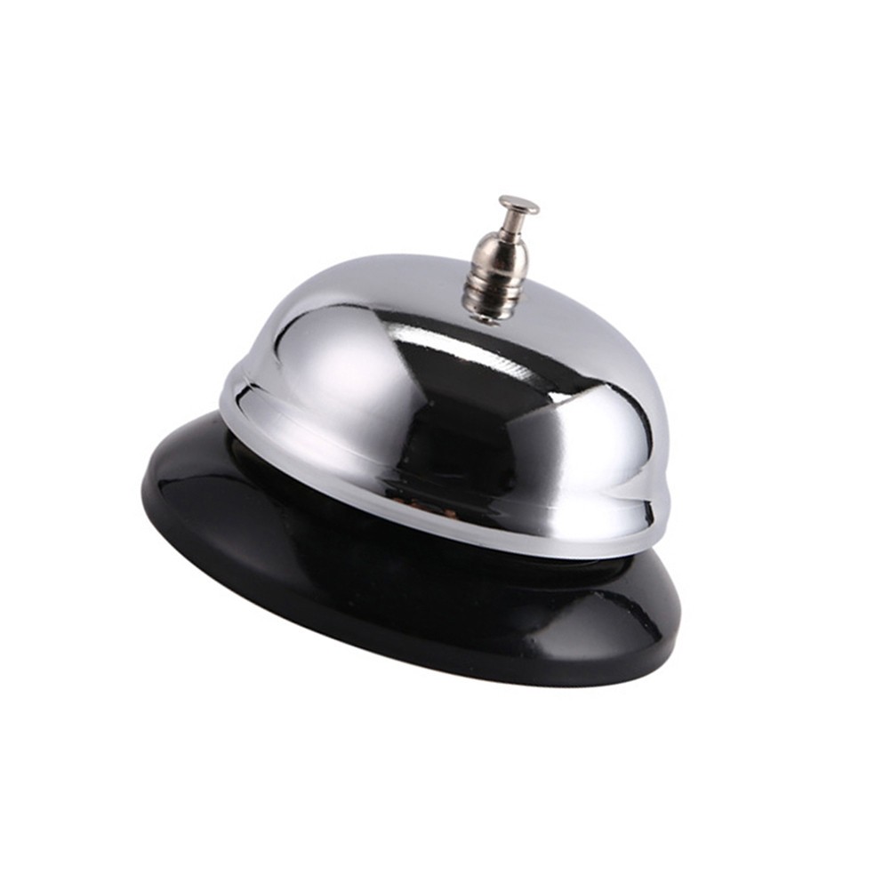 2 Pcs Restaurant Call Bell Meal Bells Stainless Steel Desk Service