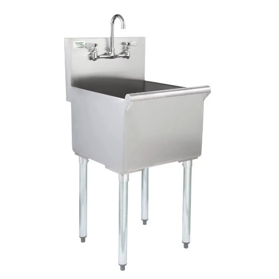 18″ x 18″ x 13″ Stainless Steel Commercial Utility Sink Prep Hand Wash Mop Clean