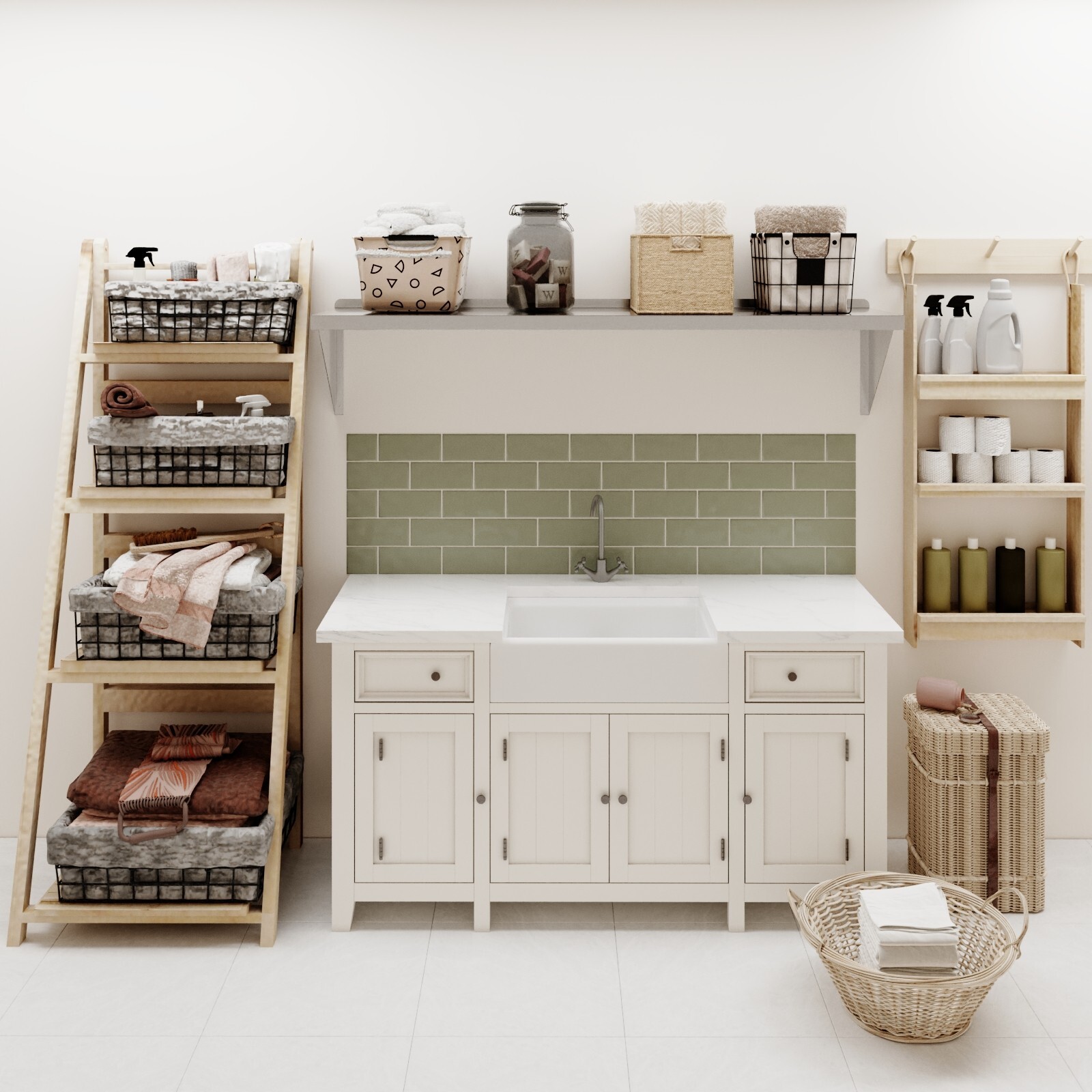 14 in. x 60 in. Stainless Steel Wall Shelf With Squared Edge
