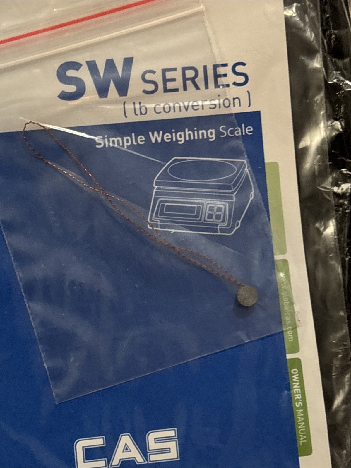 CAS SW-1 Dual Display Portion Control Scale (20 lb x .01) kg/g/oz/lb