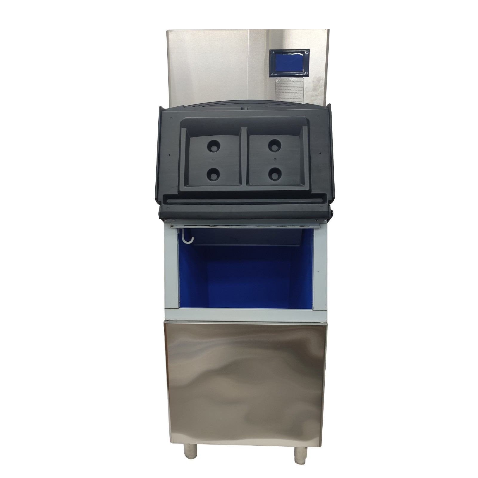 110V 550LBS/24H Commercial Ice Maker Machine, Air Cooled w/220LBS Storage Bin