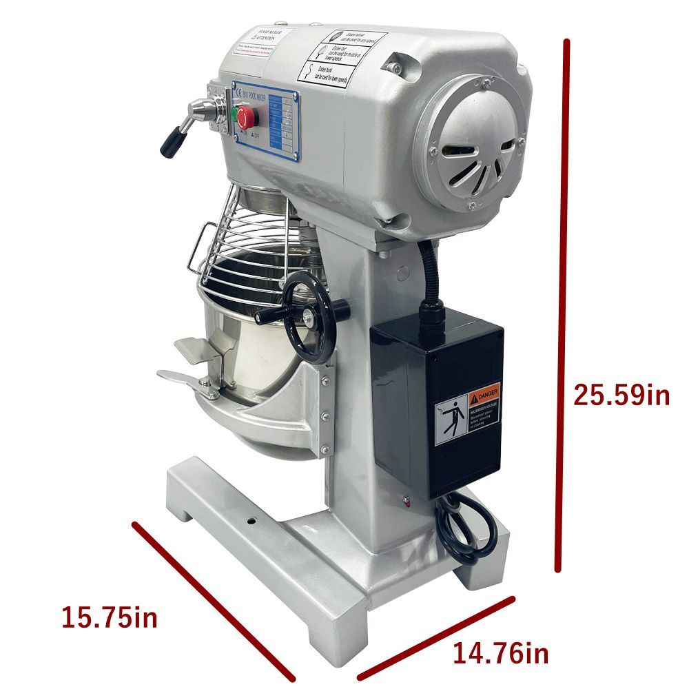 PreAsion® 3 Speed Commercial Dough Mixer Flour Mixing Machine 2.2 Gal