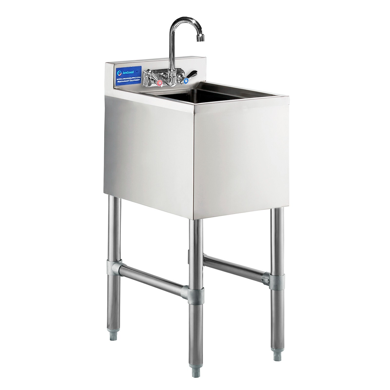 Commercial Stainless Steel Under One Compartment Bar sink 19″x12″ (Deep x Long)