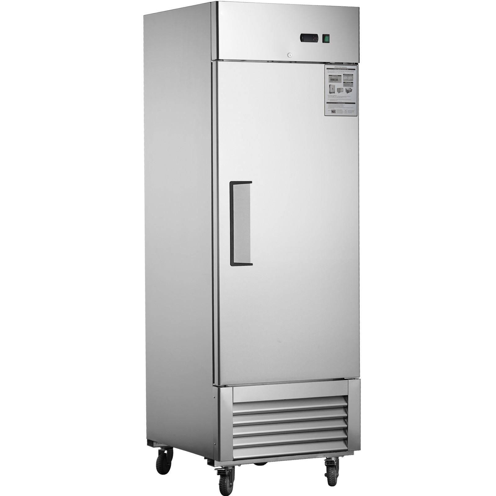 27»W Commercial Refrigerator 18.7 Cu.ft Reach-in 1 Solid Door Fridge