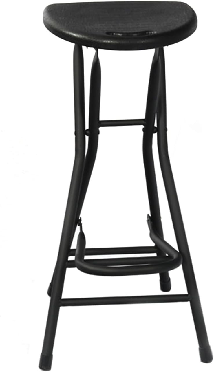 28 inch Black Bar Stool,Portable Stool for Adults Foldable Stools with