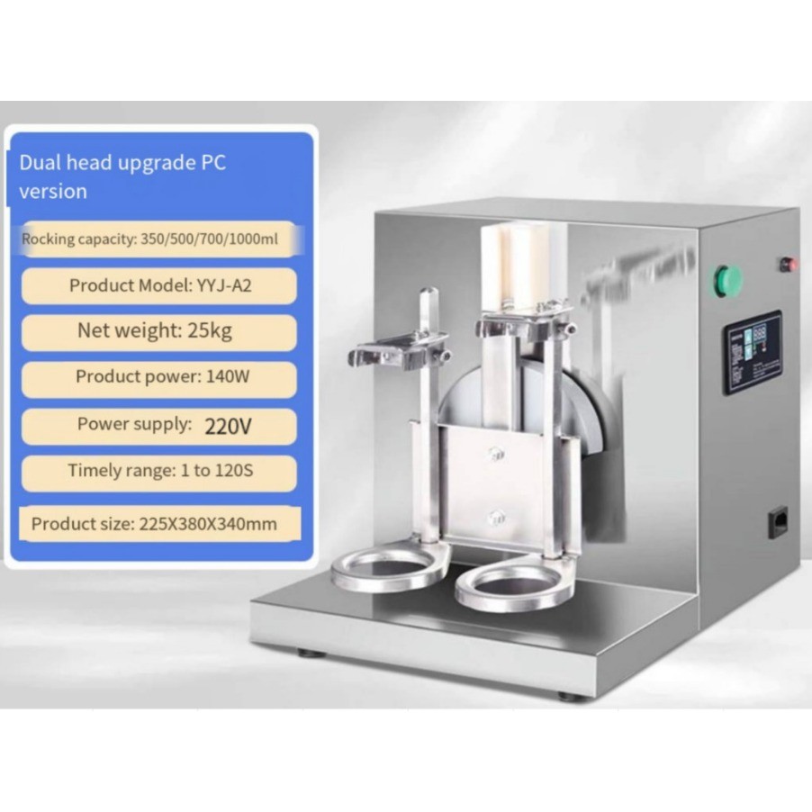 Commercial Auto Double Cup Milk Tea Shaking Machine Bubble Boba Milk Tea Shaker