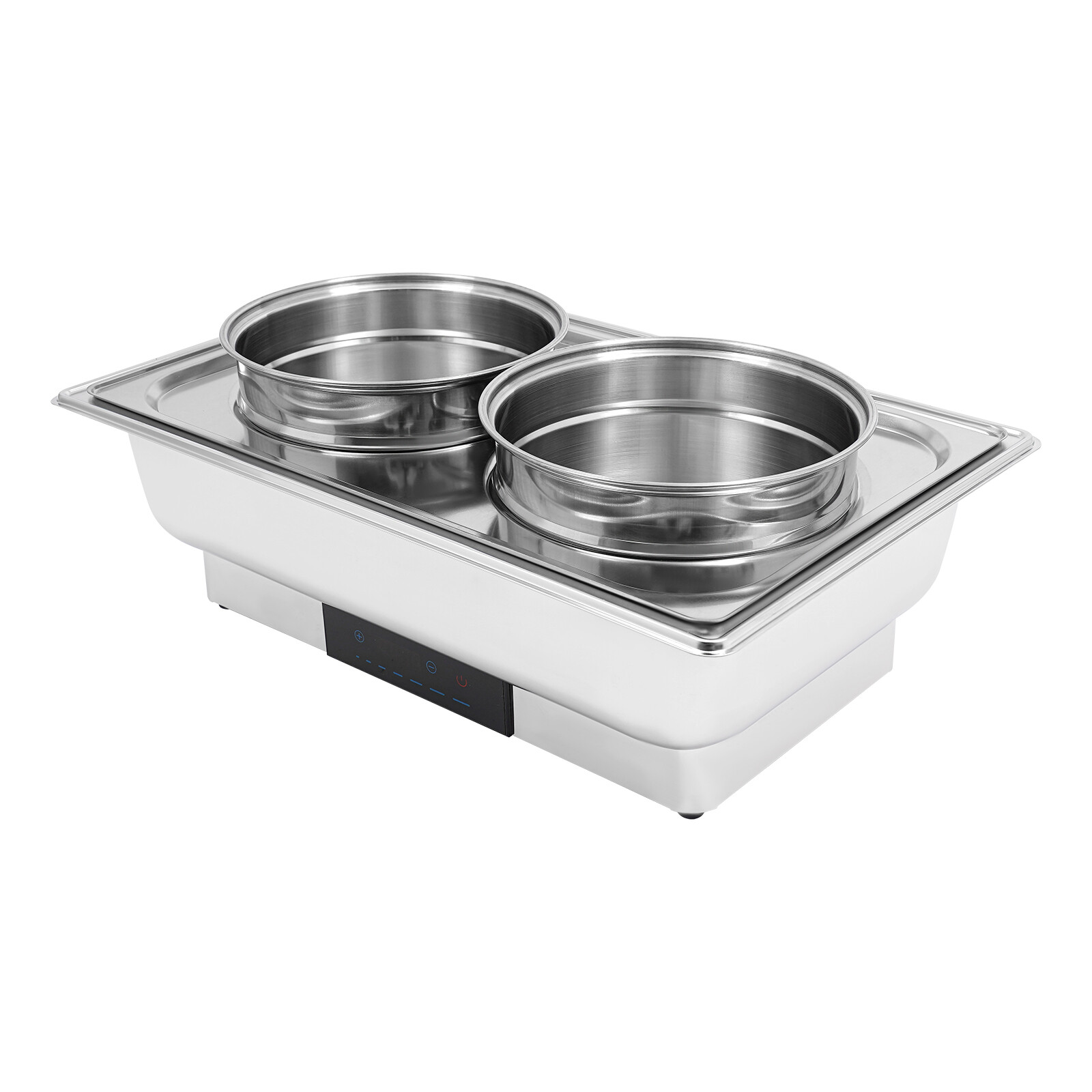 2-Pan Commercial Electric Food Warmer 8L Stainless Steel Food Warmer 95-194??F