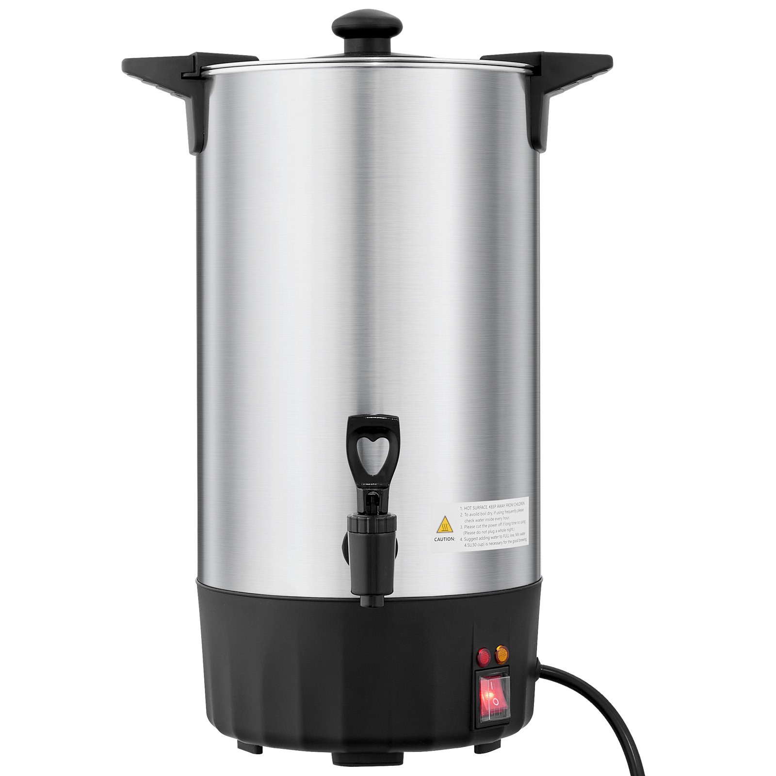 Uimoso Commercial Coffee Urn 60 Cup Hot Drink Dispenser 9L Stainless Steel