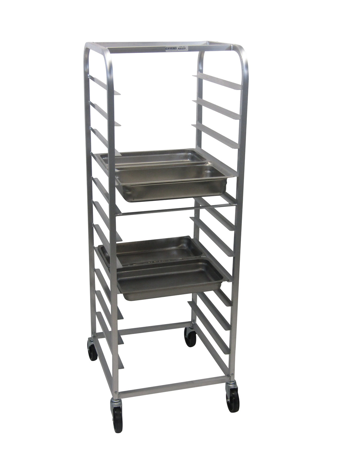 Channel Manufacturing 24.5″ x 26″ x 70.5″ Aluminum Food Pan Rack w/ 5″ Spacing