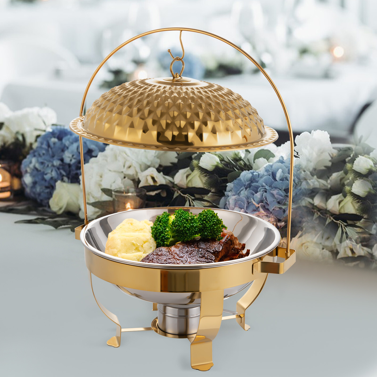 Chafing Dish Buffet Set Stove Hanging Lid Dining Stove Diamond Hanging Lid Stove
