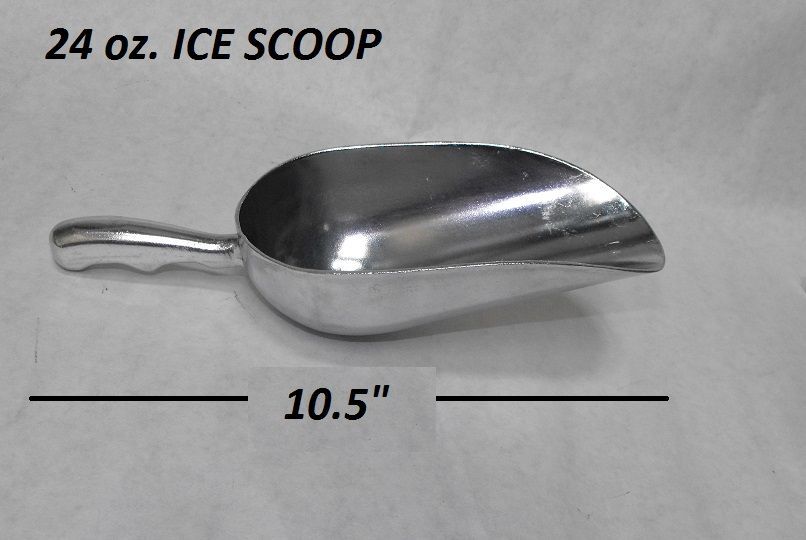 1x Heavy Duty 24oz ALUMINUM SCOOP 10.5″ Bar Well Ice Machine Dog Food Peanuts