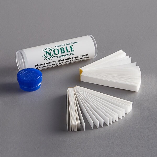 USA SELLER NOBLE CHLORINE SANITIZER TEST PAPERS (100) FREE SHIPPING US