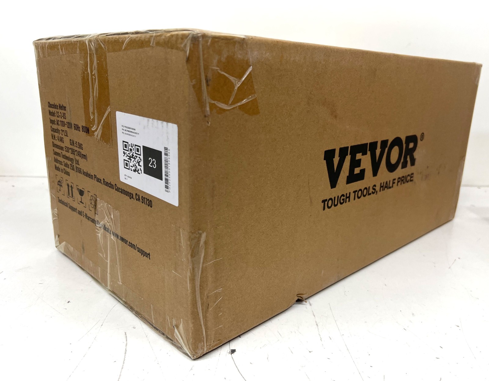 VEVOR 9 lb. 2-Tanks Chocolate Melting Pot 800W Stainless Steel Electric