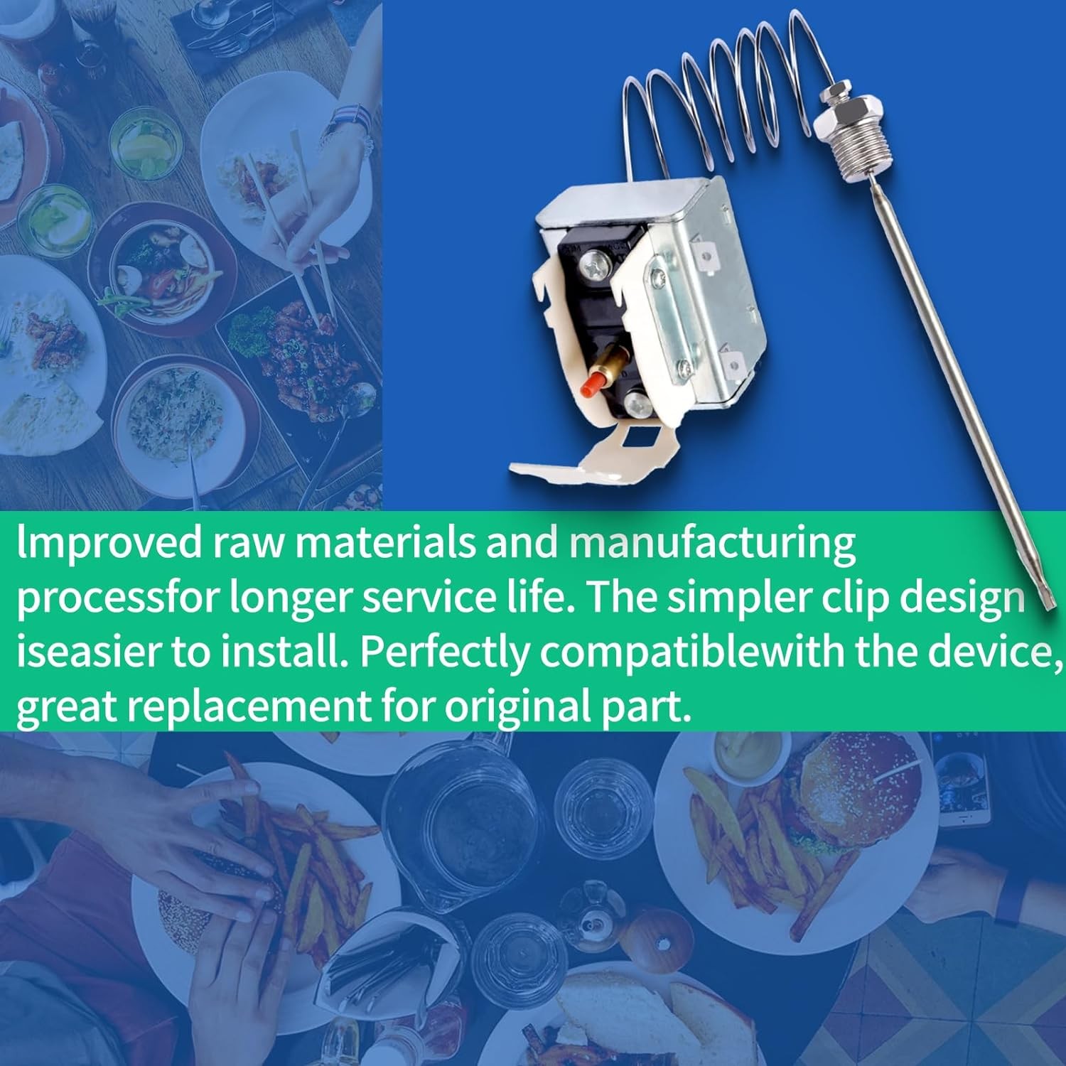 PP10084 High Limit Thermostat Fryer Switch for Pitco for Gas Fryers 35C+ 45C+