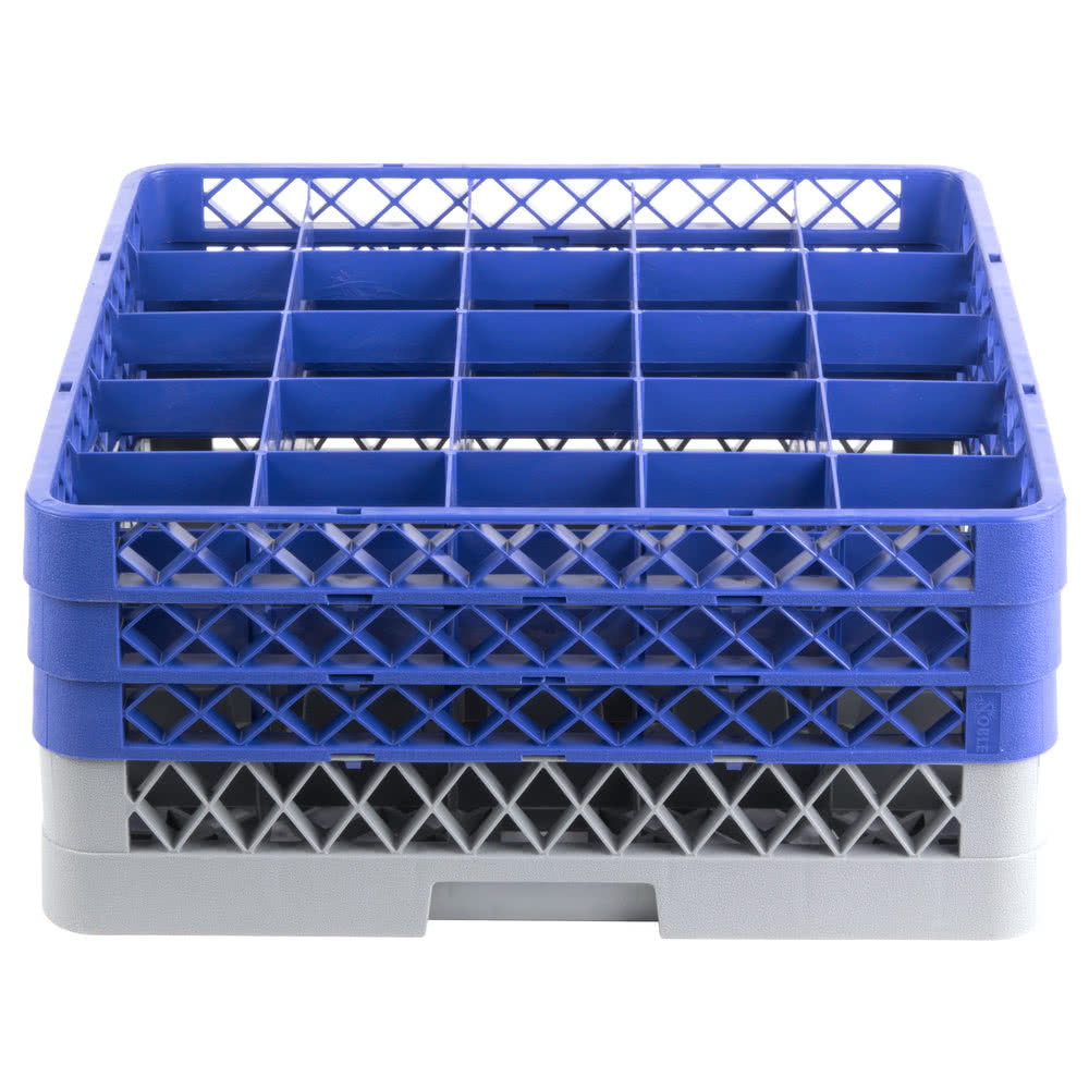 Commercial Dishwasher Machine 25 Cup Glass Tray Rack 3 Extenders Dishwashing