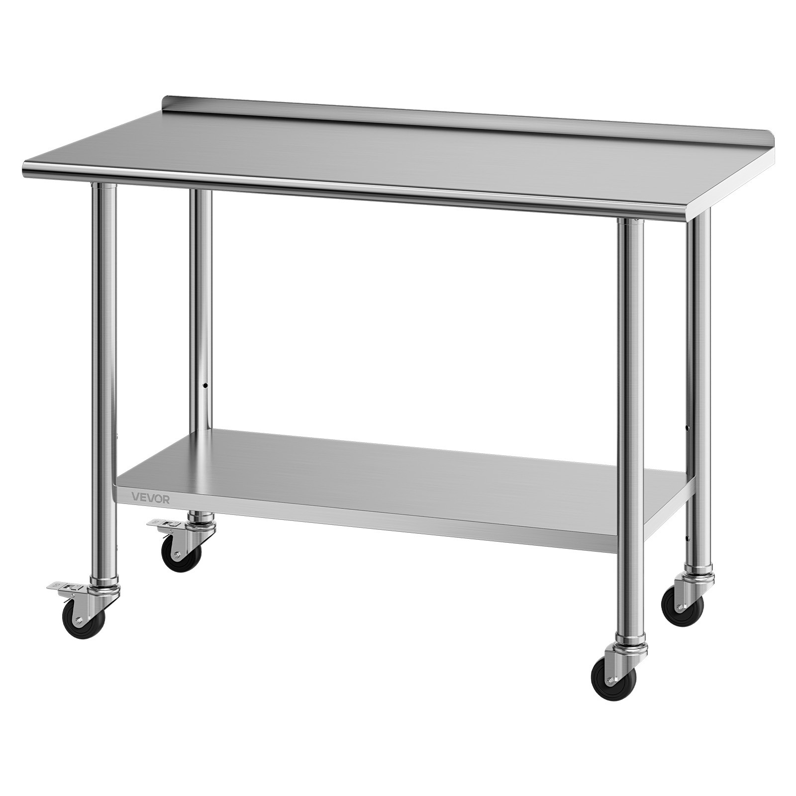VEVOR Commercial Stainless Steel Table Kitchen Catering Prep Table 24×48 Inch
