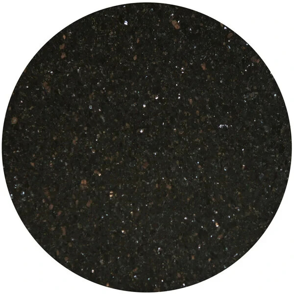 30» Round All-Weather Granite Restaurant Table Top in Galaxy Black Finish