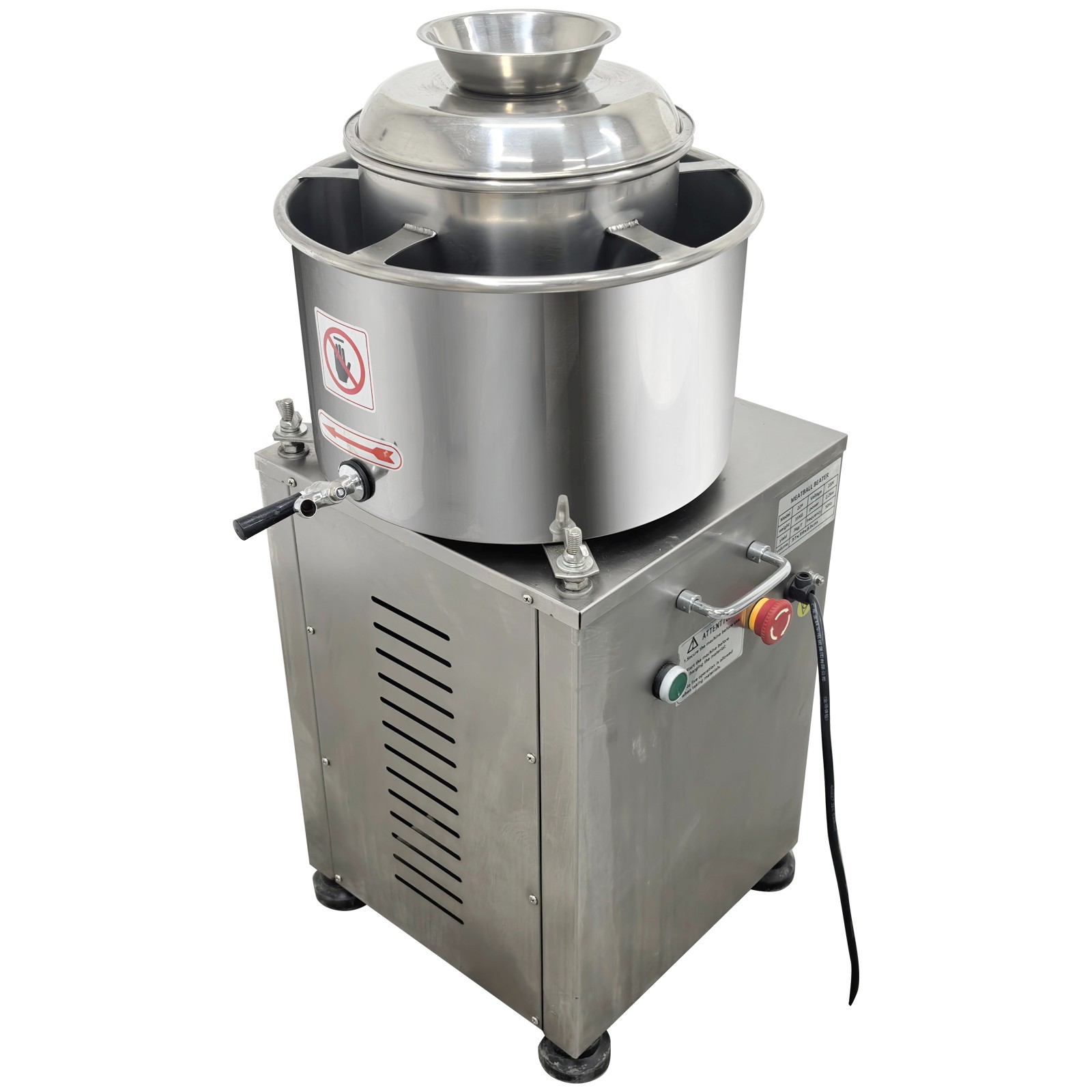 220V Commercial Meatball Beating Meat Puree Making Machine Stainless 2200W