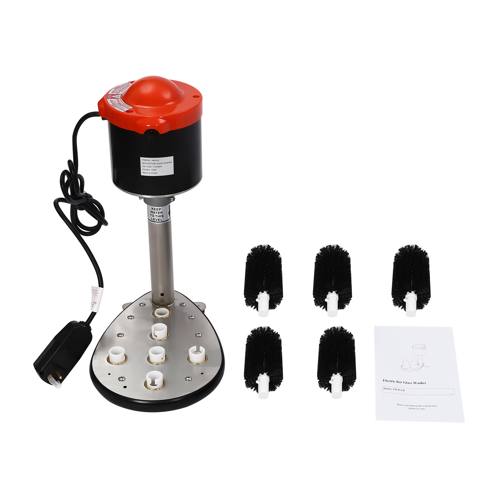 Electric Cup Washer Commercial Glass Washer Wine Glass Cleaning Machine