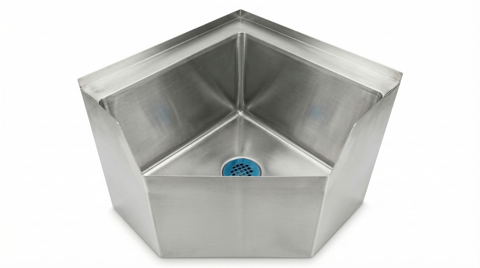 Stainless Steel Corner Floor Mop Sink 18.75 in. x 22.5 in. x 16 in.