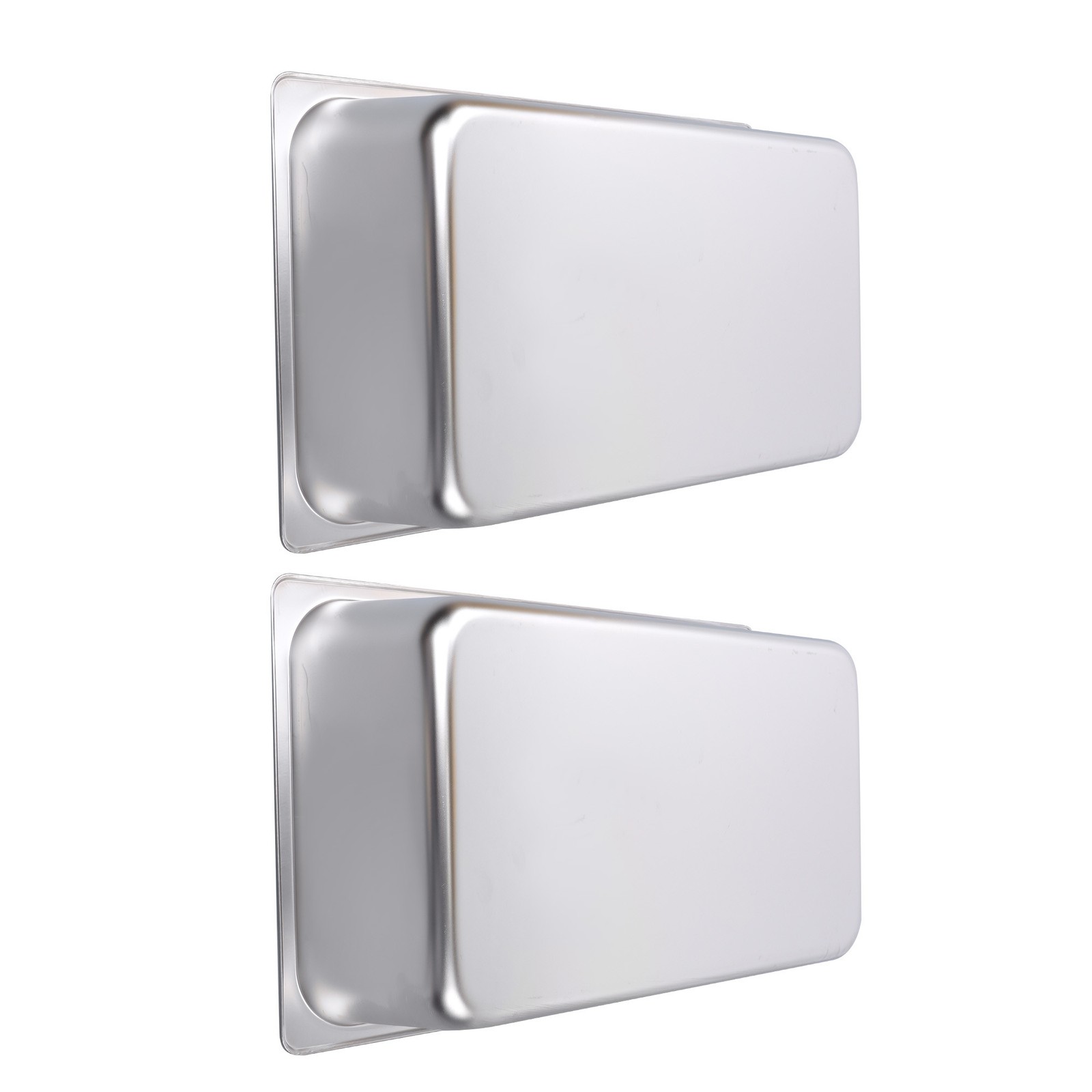 Full Size 6″ Deep Thickened 2 Pack Steam Table Pans Stainless Steel For Hotels