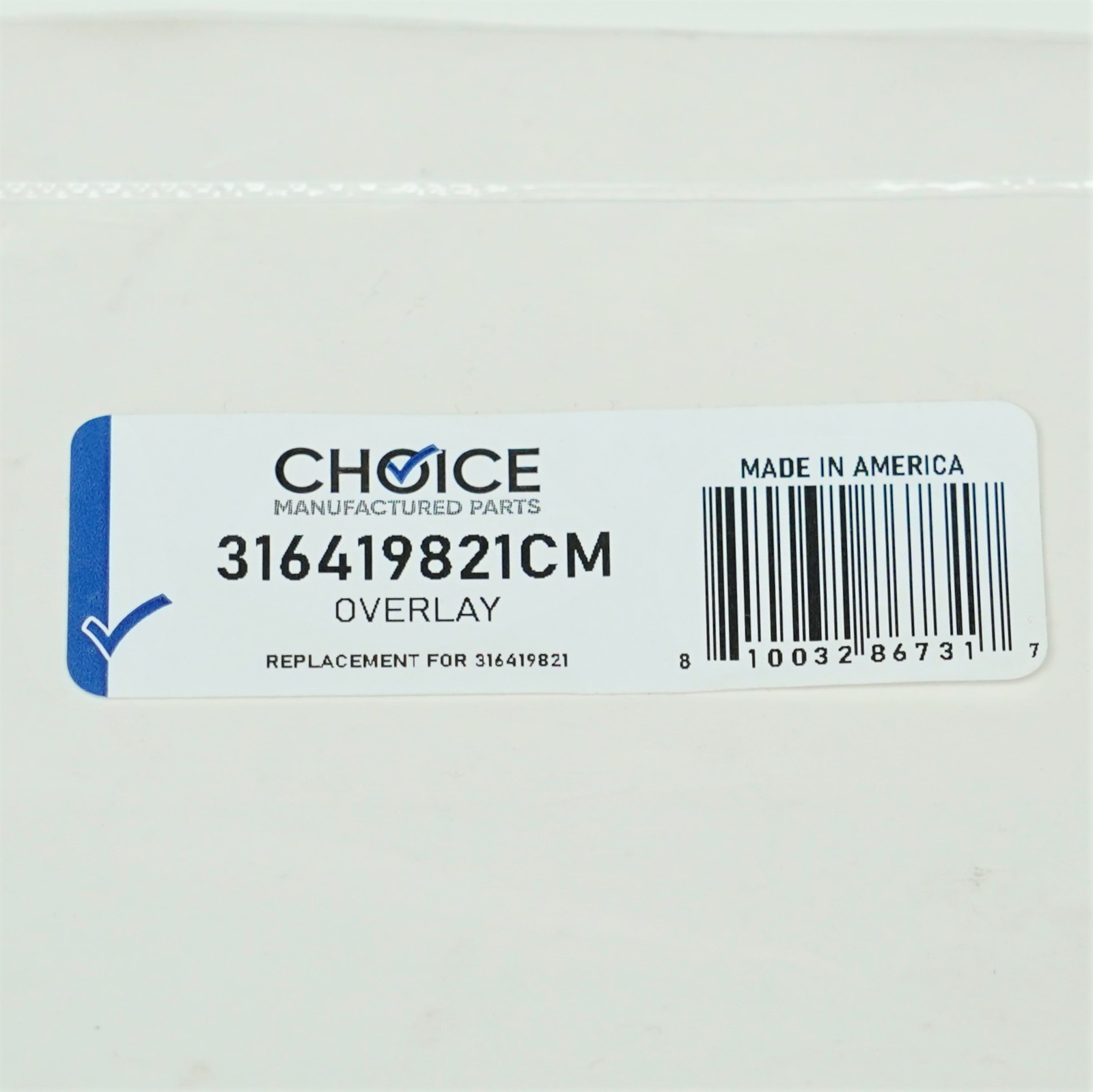 Choice Parts 316419821 for Electrolux Frigidaire Range Overlay, Oven ERC Control