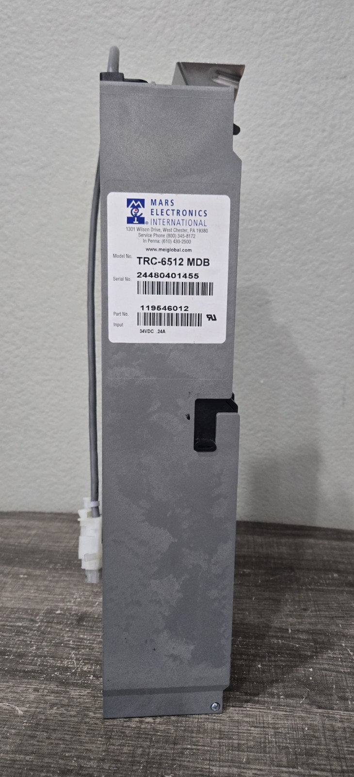 Mars Mei TRC6512 MDB Coin Mech Acceptor Changer 3 Tube Vending Machine