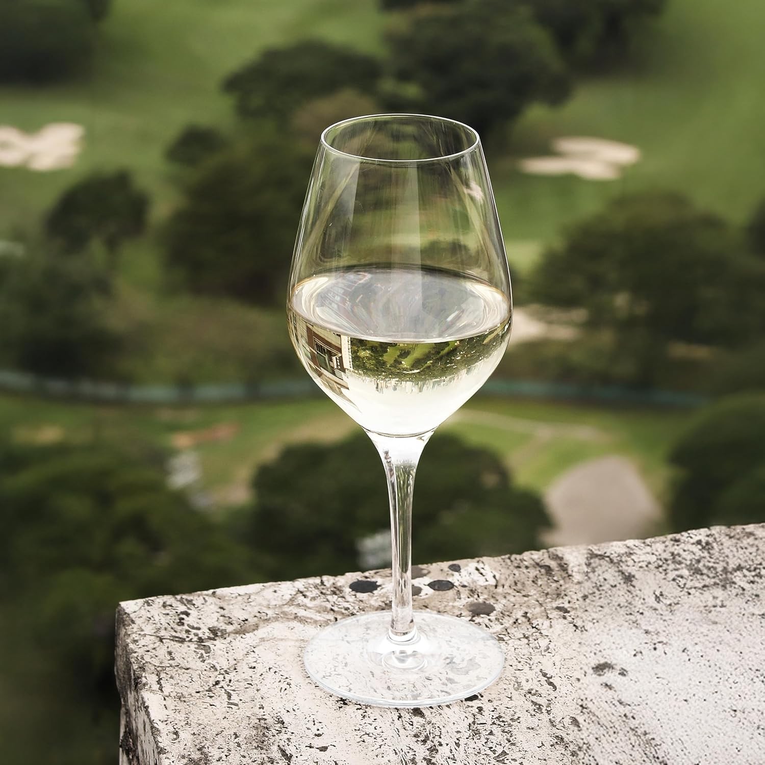 Universal Glasses Exquisit Set of 6, 14.25 oz – Elegant Crystal Glass White Wine