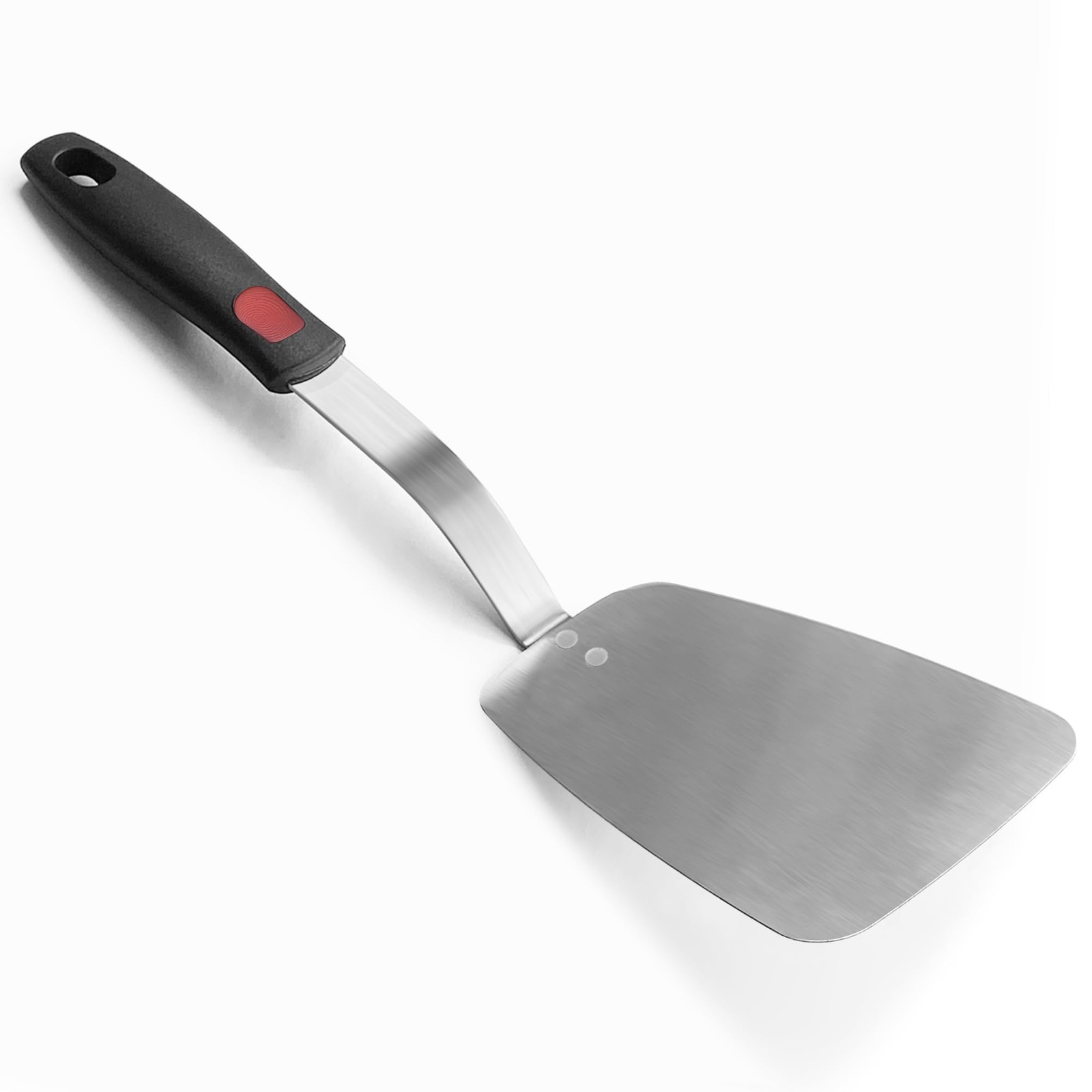 Stainless Steel Flexible Spatula Solid Turner, XiaoZu Thin Large, Sliver