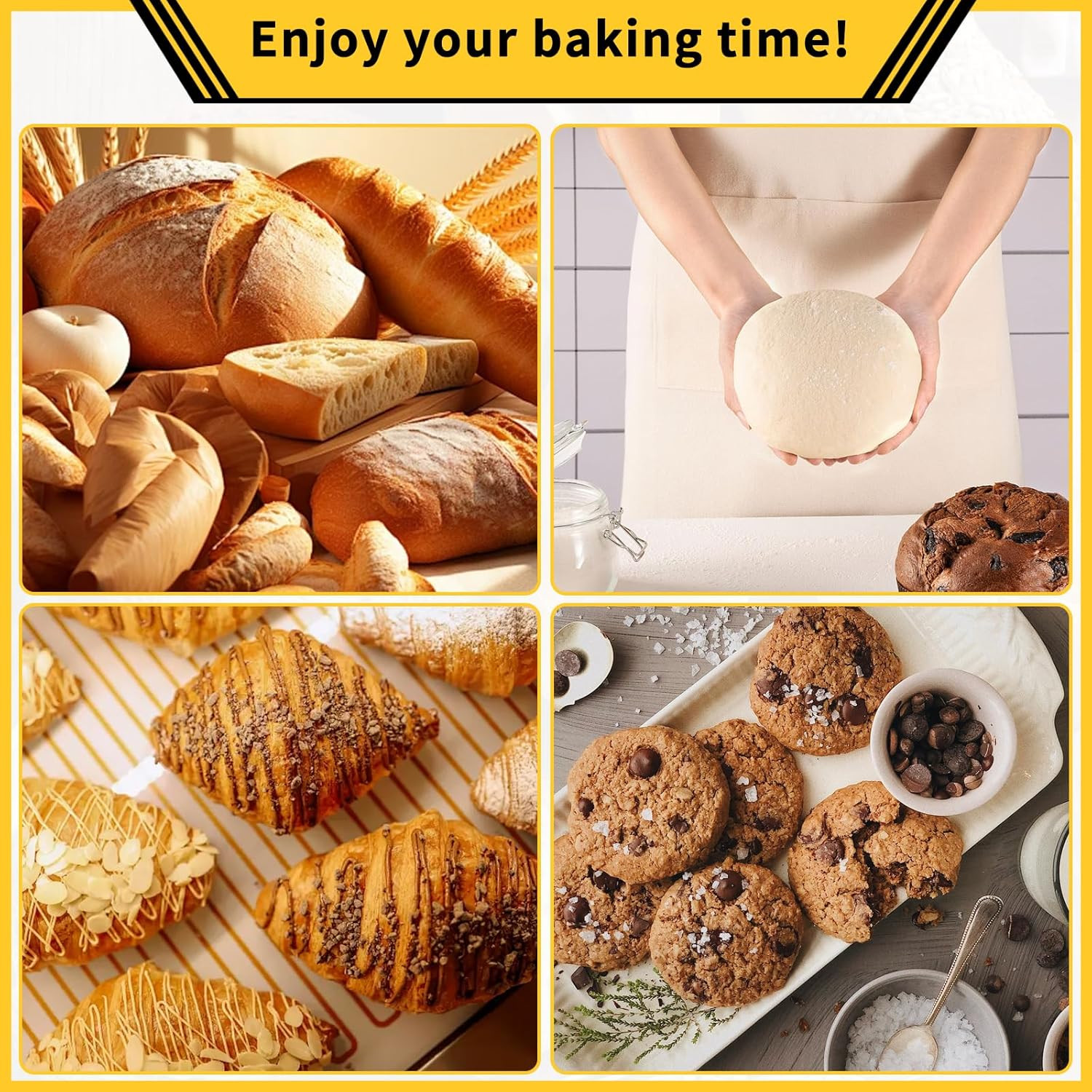 Dough Sheeter Machine for Home, Type 300 Manual Pastry Roller & Croissant Dough
