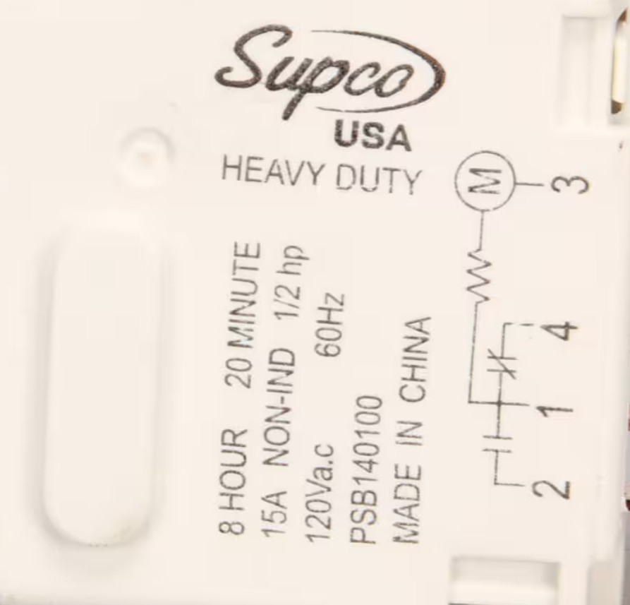 Continental Refrigeration PSB140100 Defrost Timer 115V 15A 60Hz