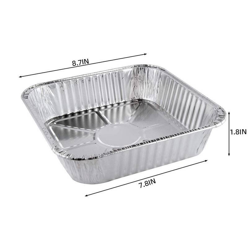 9″ Square Deep Cake Baking Pan – For Cooking, Heating, Storing, Meal Prep Pan