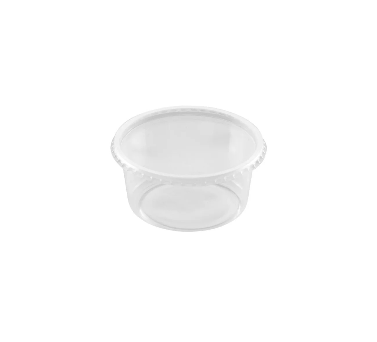 Clear Deli Container Cups 12 oz, Polypropylene, 500pc Lids Sold Separately