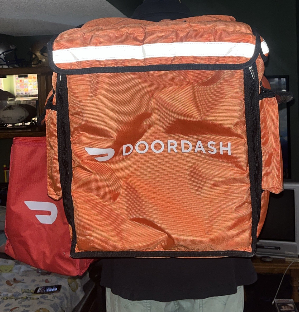 Doordash Insulated Delivery Backpack & Extra Bag. For Bikes/ E-bikes/ Motorcycle