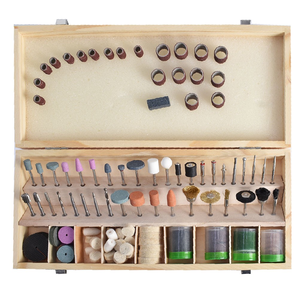 228 Pack Grinding Sanding Polishing Drilling Tool Accessory Kit Rotary Tool