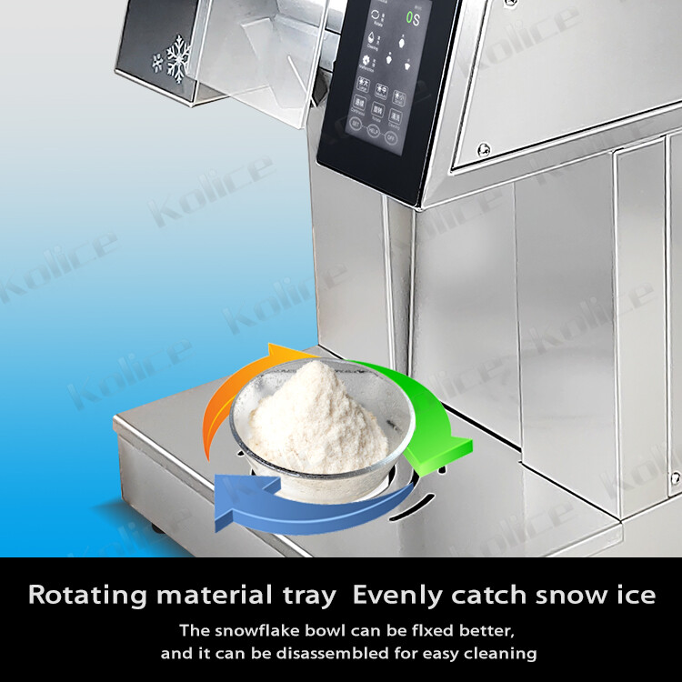 Kolice Air Cooling 396 lbs/day Commercial Ice Shaving Machine Snowflake Machine