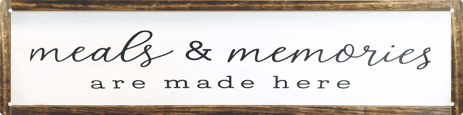 CSWLJS Farmhouse Kitchen Wall Decor Meals and Memories Are Made 4×16 in, B6