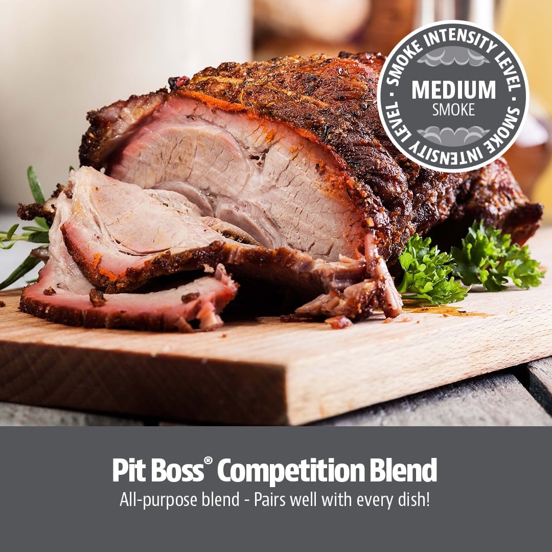3 Bags Pit Boss Competition Blend 100% Natural Hardwood BBQ Pellets, 40 lb Bag