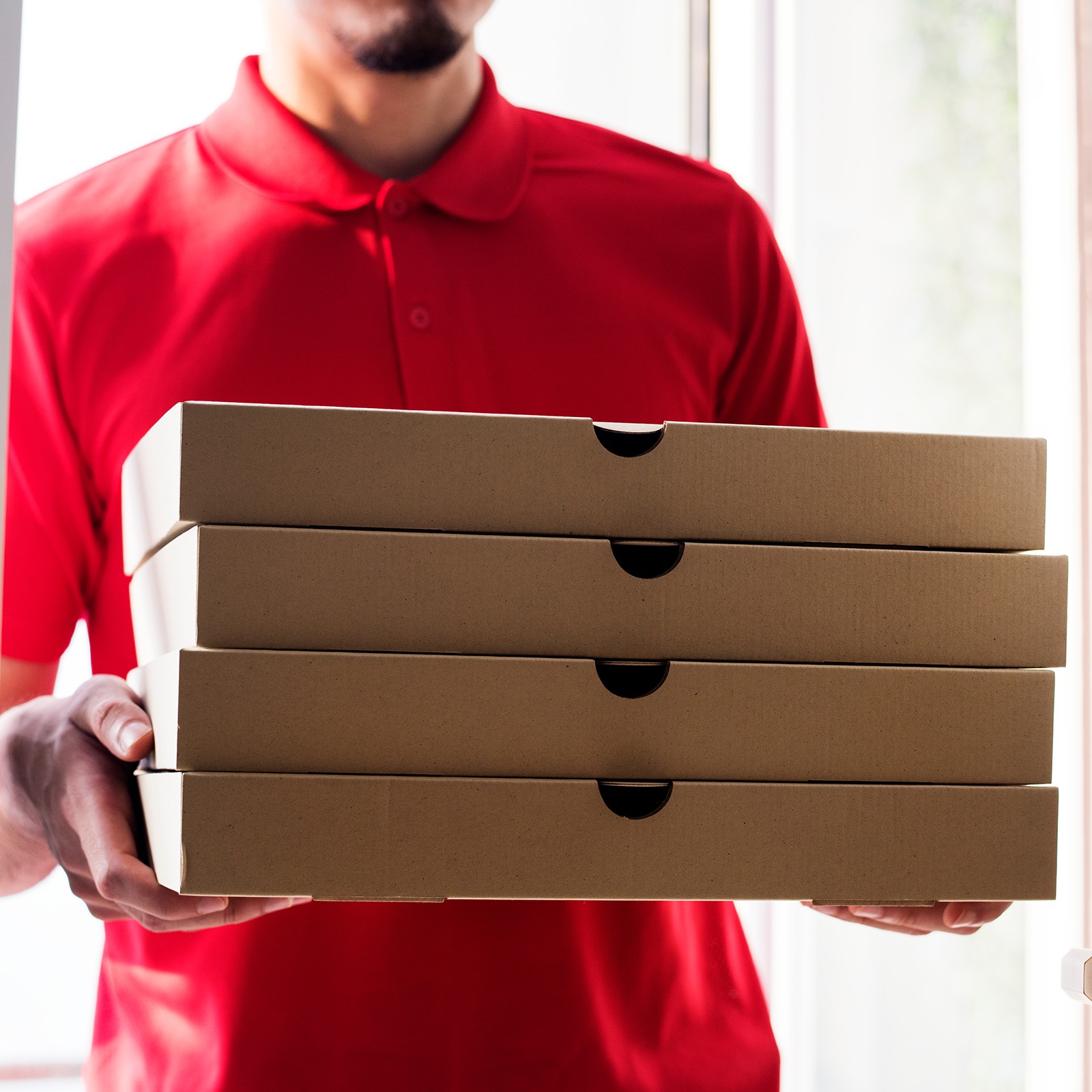Pizza Box, 15pcs 6 x 6 Inches – Cowhide Paper Square Mini Pizza Boxes (White)