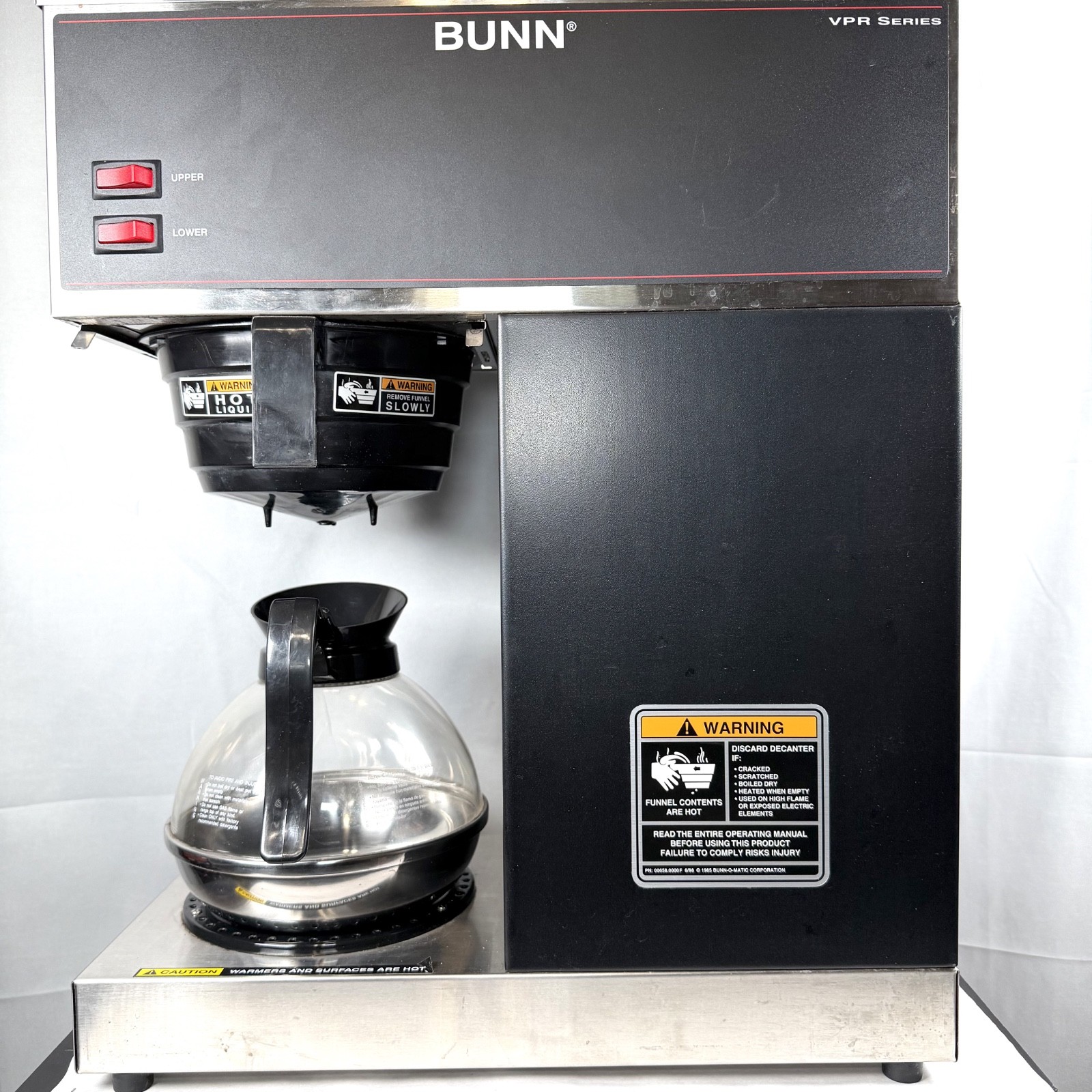 Bunn VPR Commercial Coffee Brewer / Very Clean / Tested / Works / 2 Decanters