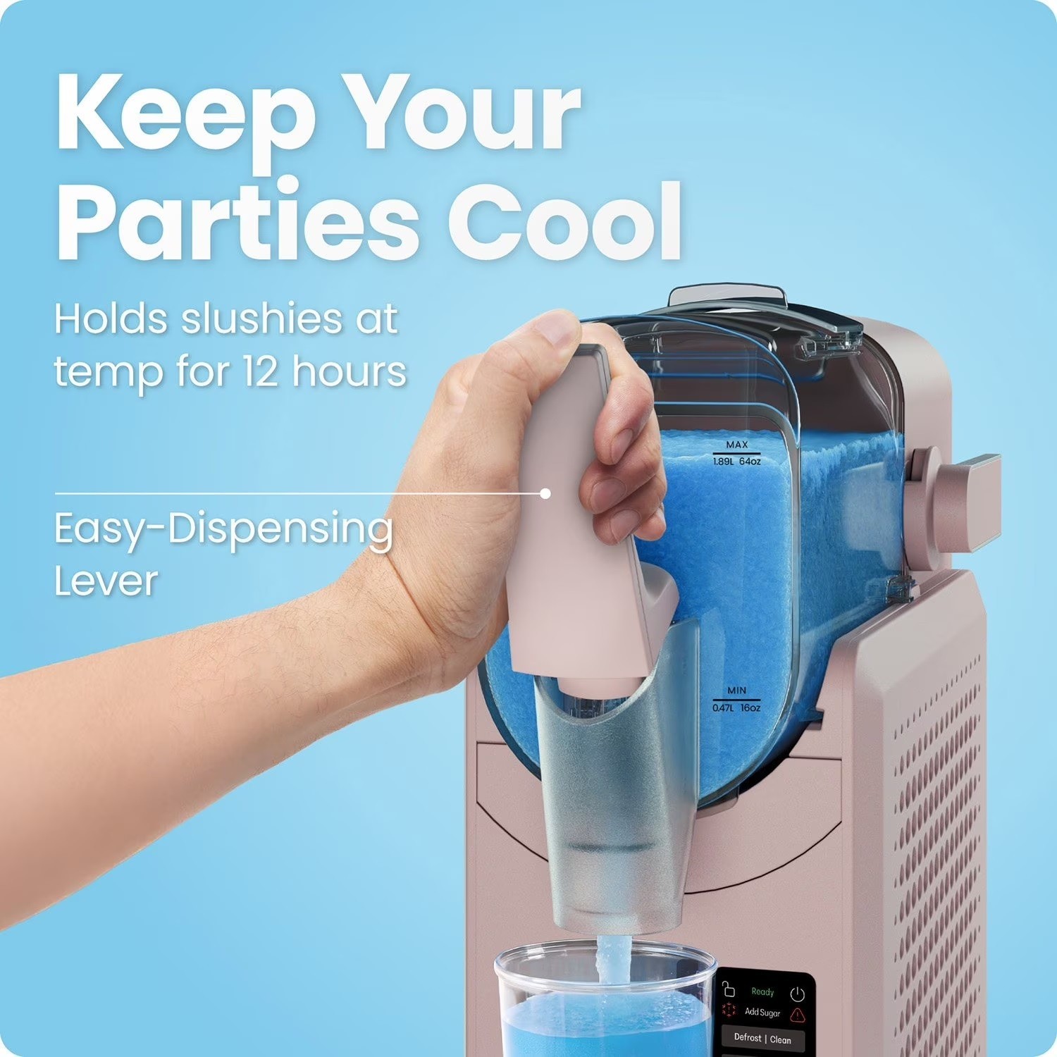 Iceman by Chefman Slush Ease, Slushy Maker with Touchscreen. Ready in 30 minutes
