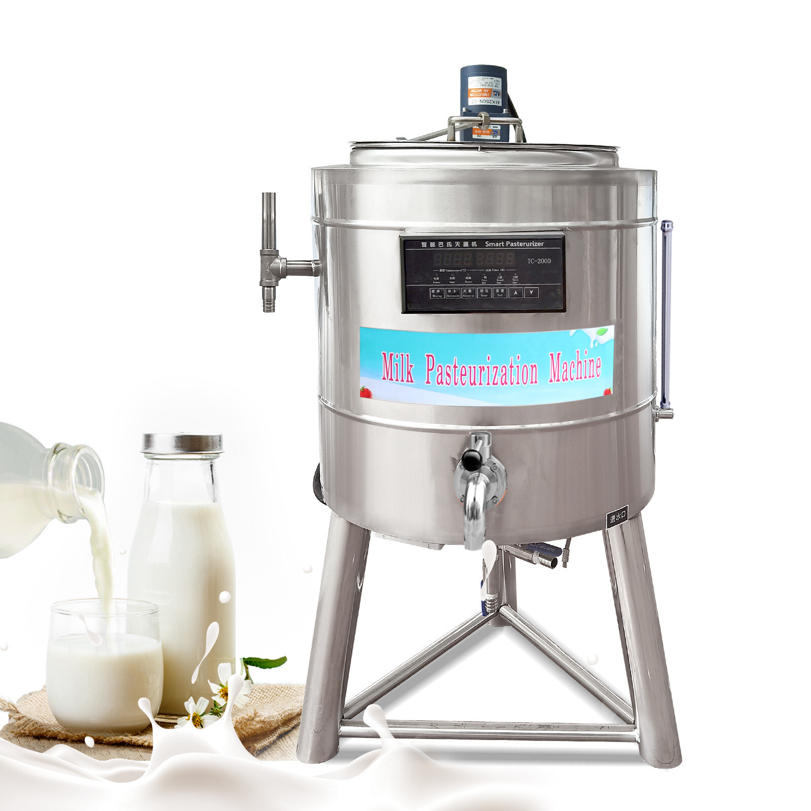 Kolice 100L Pasteurization Machine Milk Beer Coffee Ice Cream Mix Pasteurizer