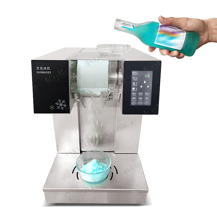 Kolice Air Cooling 396 lbs/day Commercial Ice Shaving Machine Snowflake Machine
