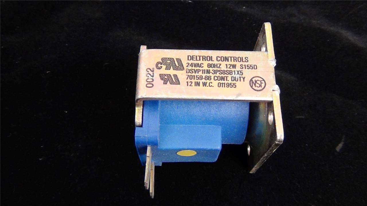 Deltrol Controls DSVP11N 24VAC Solenoid – 12w / 12 IN. Water Column – NEW
