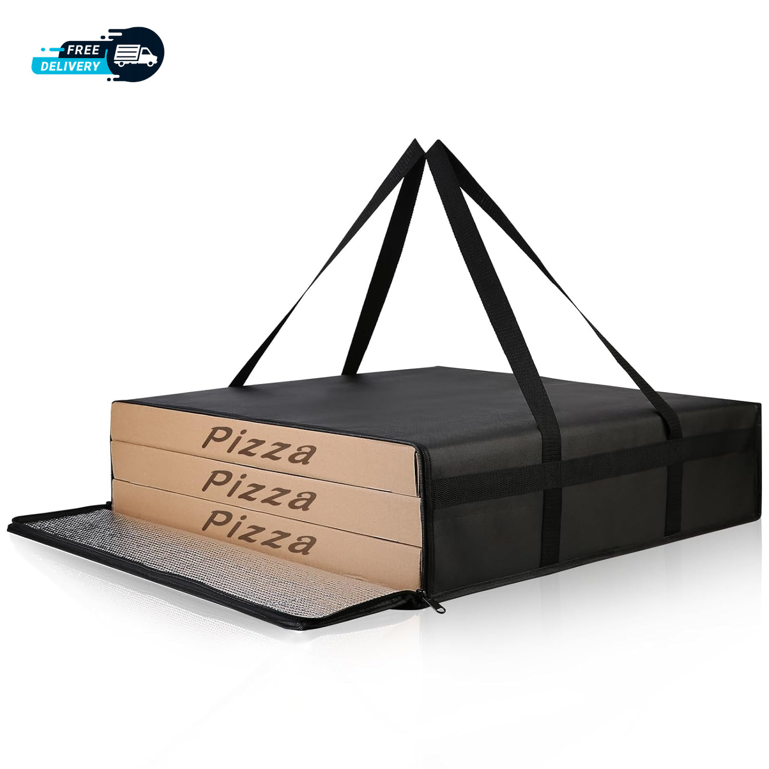 Pizza Bags for Delivery 24X 24 X 6 Insulated Pizza Delivery Bag Thermal Carrier